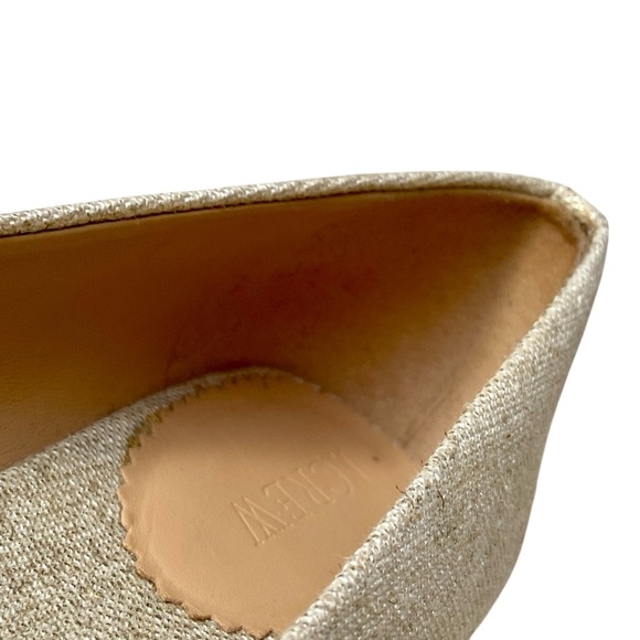 J.Crew Factory Metallic Gold Seville Espadrille Wedges Size 7.5 - Picture 9 of 10